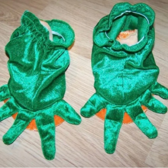 Infant Size 6-18 Months Charades Green Orange Rain Forrest Tree Frog Costume EUC - Picture 2 of 5